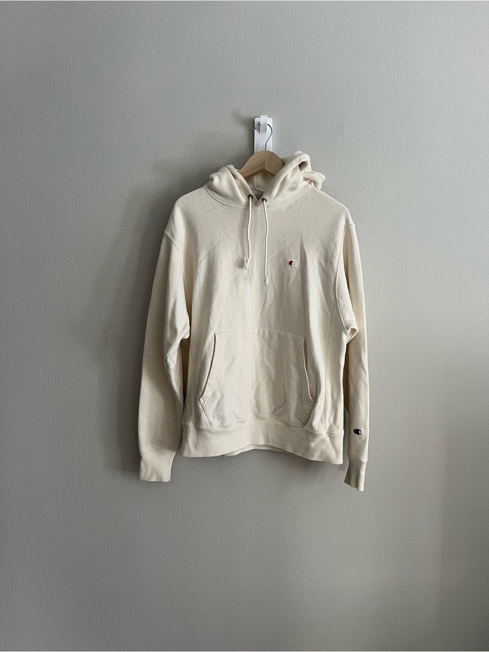 Champion Cream Pullover Hoodie - Men's